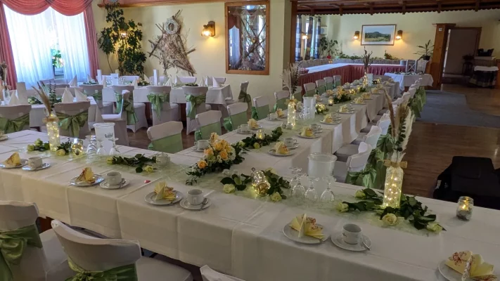 Saal Hochzeit Gasthof Fürstenthal